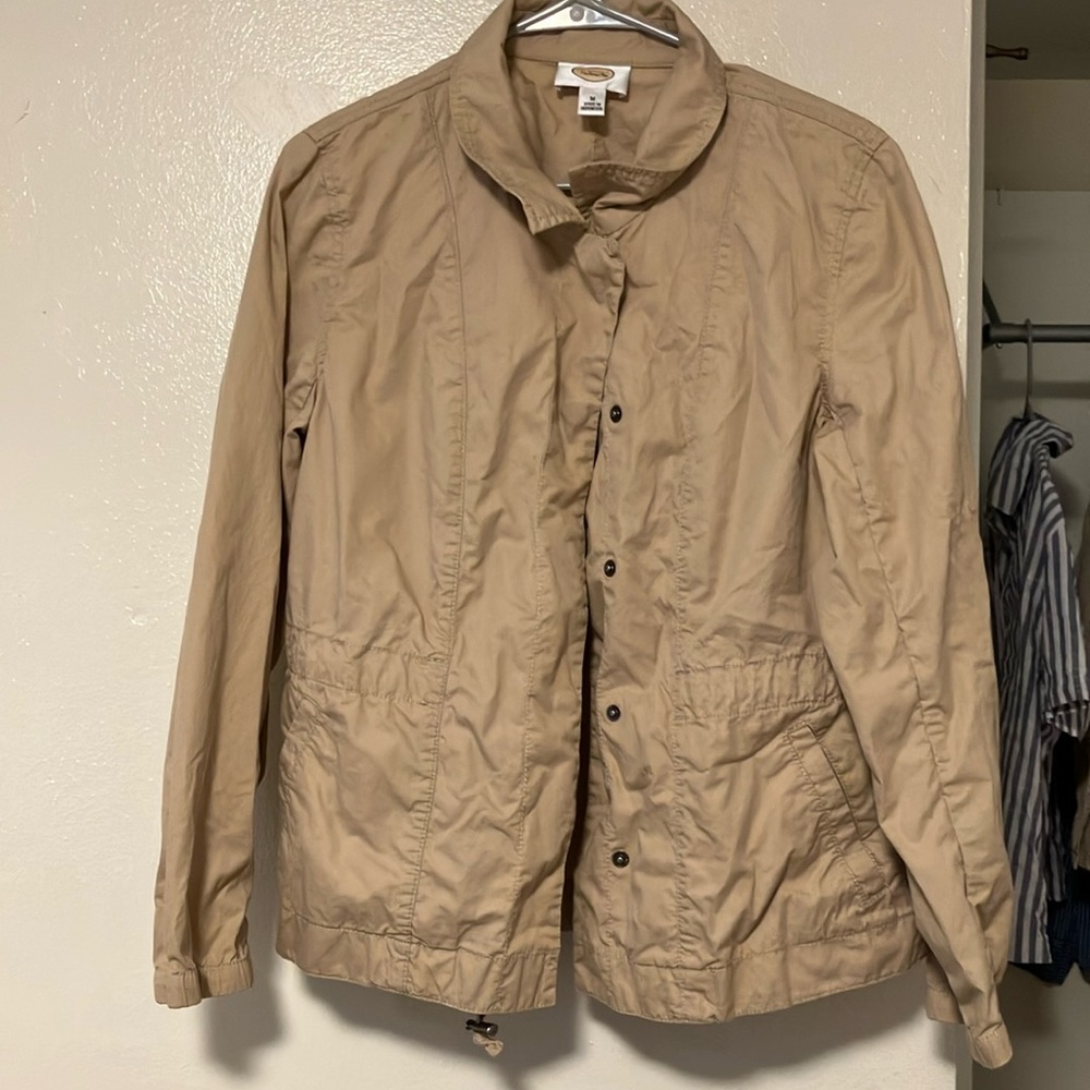 Talbots Khaki Twin Field Jacket Size M
